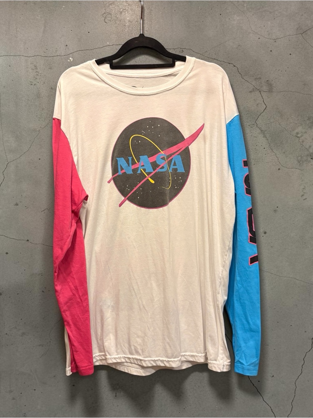 NASA neon Astronaut longsleeve t-shirt for men